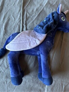 Plush Blue Winged Horse Toy - Soft Kids Stuffed Animal